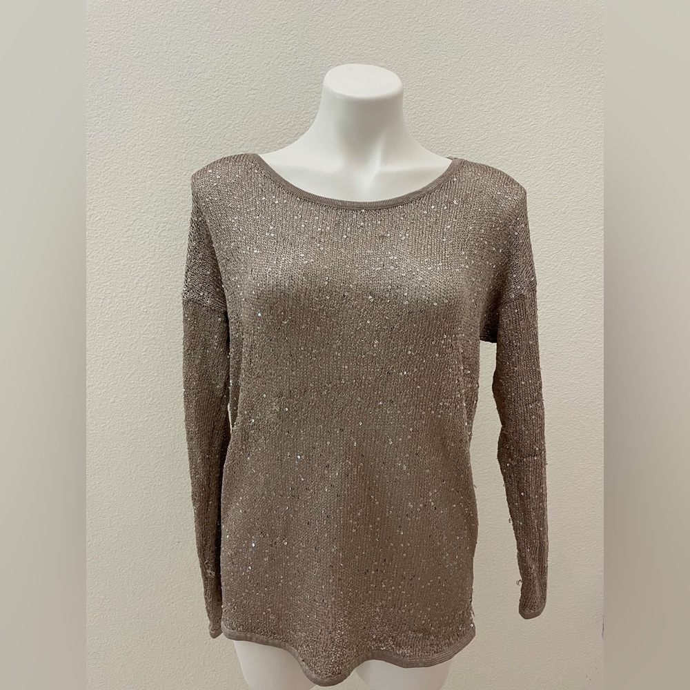 Champagne sequin sweater